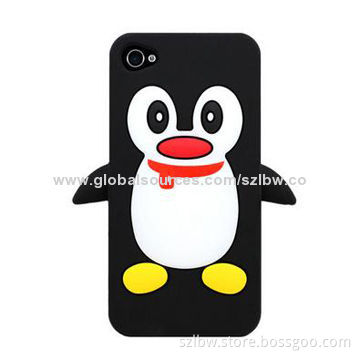 Cartoon Penguin-shaped Silicone Case for iPhone 6